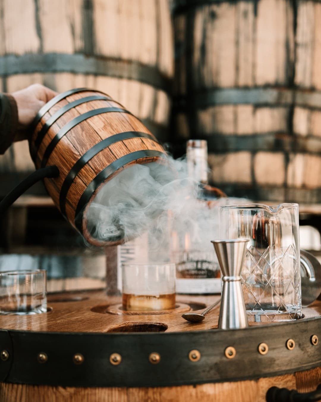 Smoked cocktail tasting